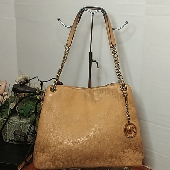 Michael Kors pebble Leather Shoulder 🛍️ Bag Gold Hardware - Picture 12 of 13